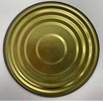 ID153mm 603 Tinplate درب قوطی فلزی با درب برای لوله کاغذ Tinplate SPTE TFS