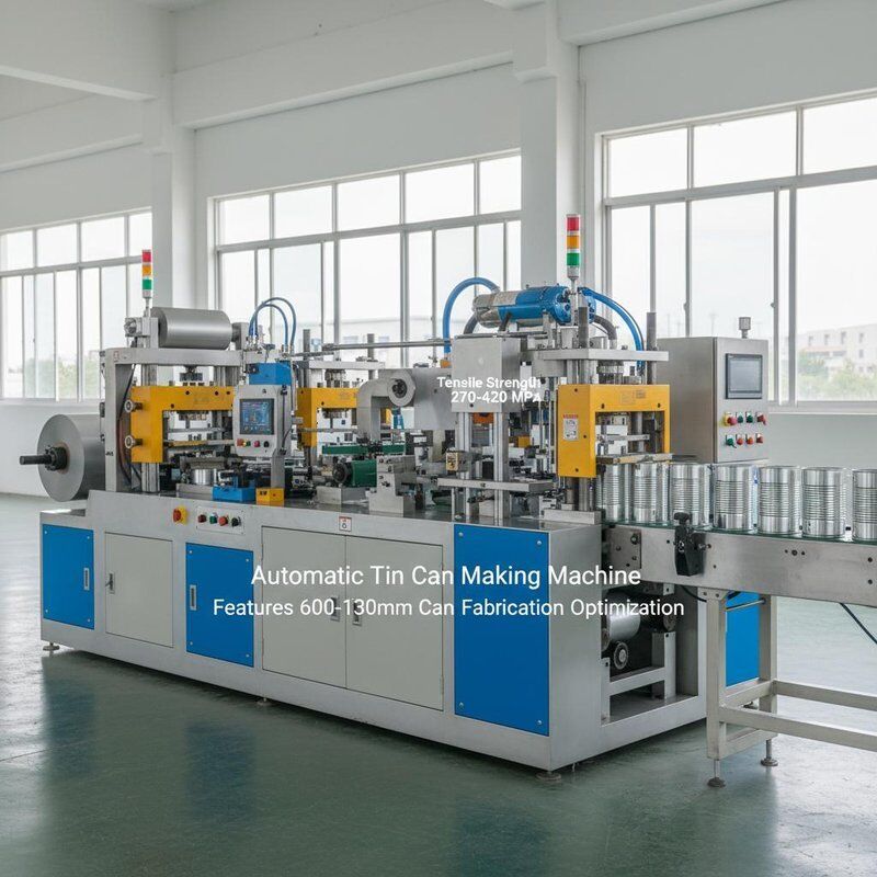 Tensile Strength 270 to 420 MPa Automatic Tin Can Making Machine Providing Features 600 to 1030mm Optimized for Can Fabrication