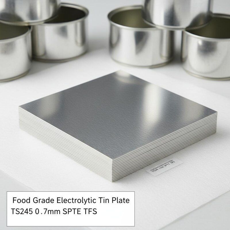 صفحه قوطی الکترولیتی درجه غذایی با سطح روشن TS245 0.17mm SPTE TFS برای قوطی های مواد غذایی