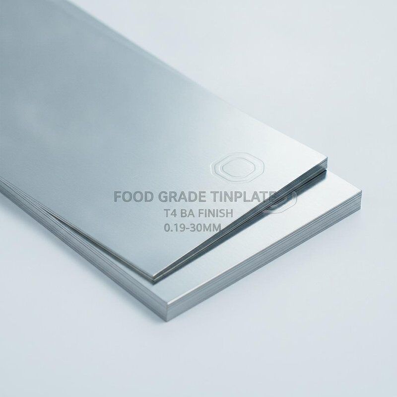 ورق قوطی الکترولیتی درجه غذایی T4 Temper BA Finish for Easy-Open Can End Stamping 0.19mm-0.30mm