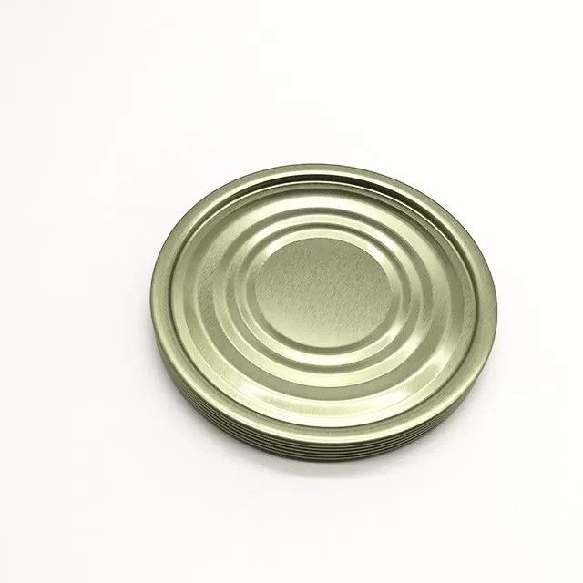 کوکی های کنسرو SPCC Tinplate Lid 0.15mm With BA CA Temper 200# 300# TIN LID